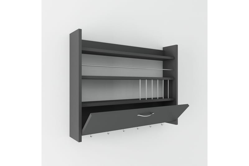Rovdane Kryddhylla 85x15 cm - Antracit - Products - Förvaring - Hylla - Förvaringshylla - Kryddhylla & kryddställ