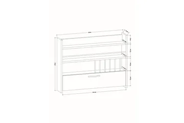 Rovdane Kryddhylla 85x15 cm - Extra Vit - Products - Förvaring - Hylla - Förvaringshylla - Kryddhylla & kryddställ