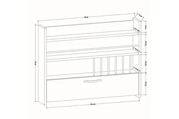 Rovdane Kryddhylla 85x15 cm - Trä/natur - Products - Förvaring - Hylla - Förvaringshylla - Kryddhylla & kryddställ