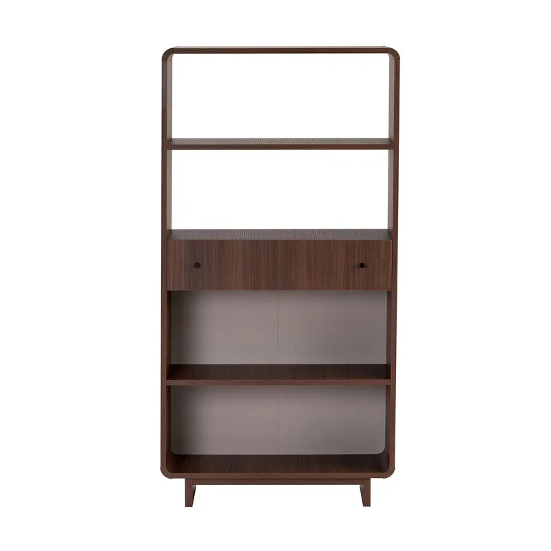 Kalvo Bokhylla 78x153x34 cm - Valnöt - Products - Förvaring - Hylla - Bokhylla