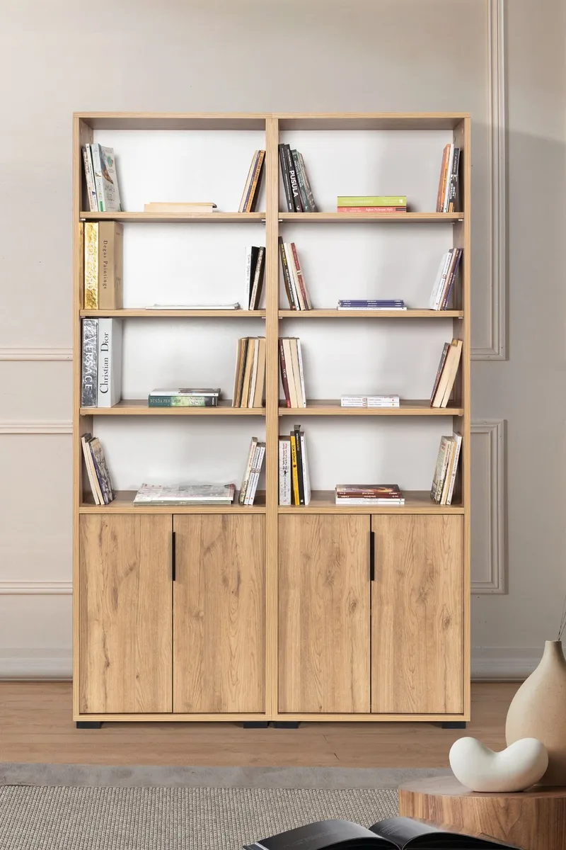 Pavio Bokhylla 120x187x30 cm, Sapphire Oak