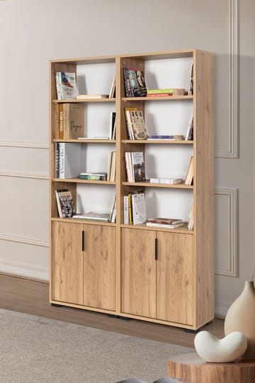 Pavio Bokhylla 120x187x30 cm - Sapphire Oak - Products - Förvaring - Hylla - Bokhylla