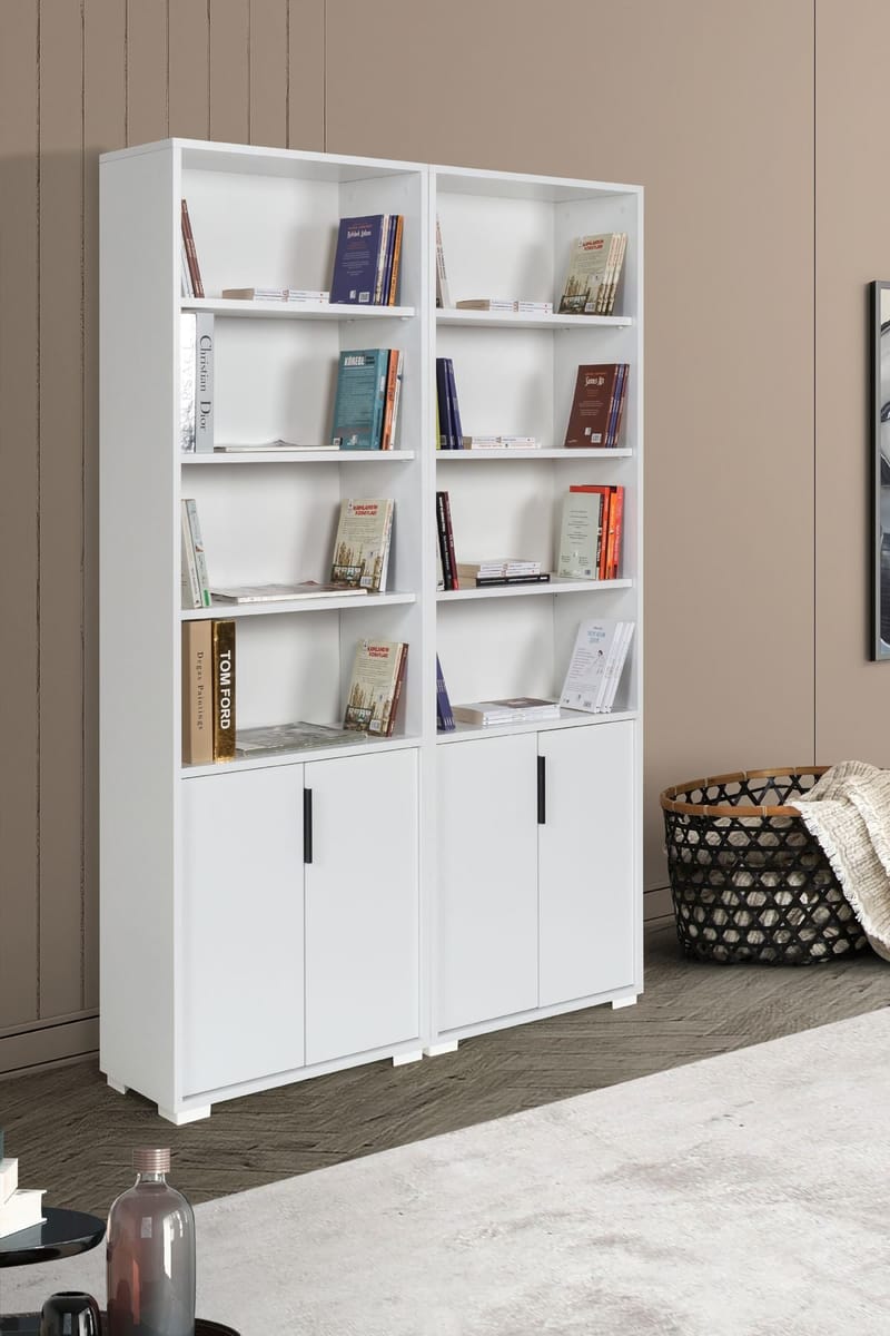 Pavio Bokhylla 120x187x30 cm - Vit - Products - Förvaring - Hylla - Bokhylla