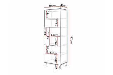 Strontian Bokhylla 60x40 cm Scandinavian Choice Black - Products - Förvaring - Hylla - Bokhylla