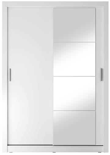 Mervyn vit garderob med skjutdörrar B150 cm - Vit - Products - Förvaring - Garderober & garderobssystem