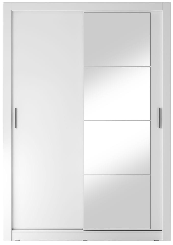Mervyn vit garderob med skjutdörrar B150 cm - Vit - Products - Förvaring - Garderober & garderobssystem