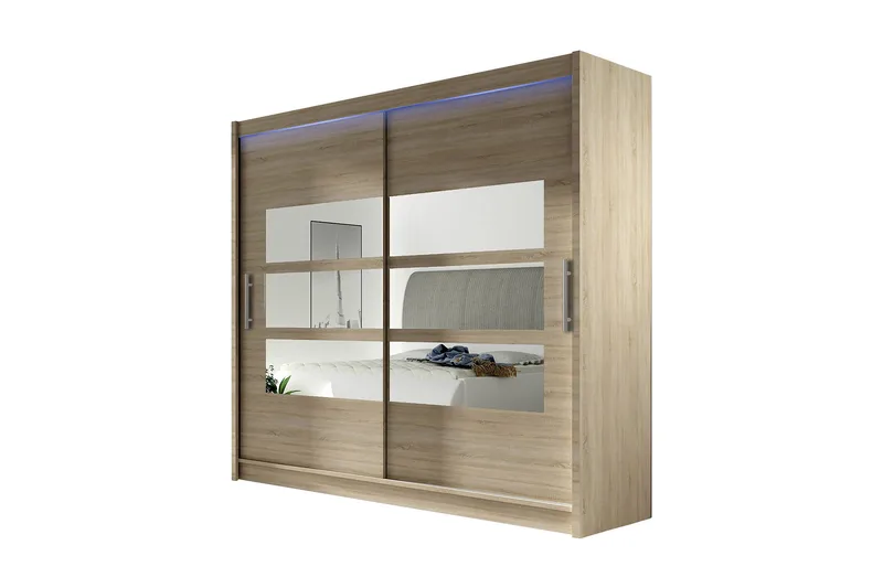 Prag Garderob 180x57x215 cm - Beige - Products - Förvaring - Garderober & garderobssystem