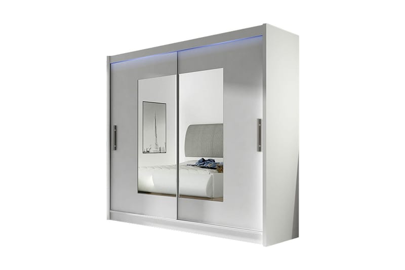 Prag Garderob 180x57x215 cm - Vit - Products - Förvaring - Garderober & garderobssystem