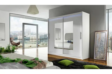 Prag Garderob 180x57x215 cm - Vit - Products - Förvaring - Garderober & garderobssystem