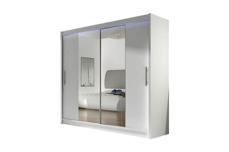 Prag Garderob 180x57x215 cm - Vit - Products - Förvaring - Garderober & garderobssystem