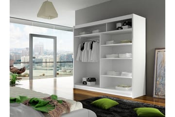 Prag Garderob 180x57x215 cm - Vit - Products - Förvaring - Garderober & garderobssystem