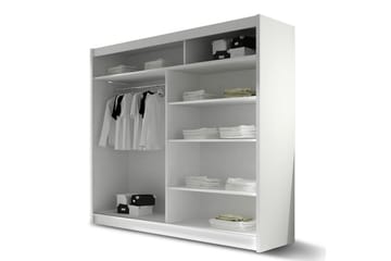 Prag Garderob 180x57x215 cm - Vit - Products - Förvaring - Garderober & garderobssystem