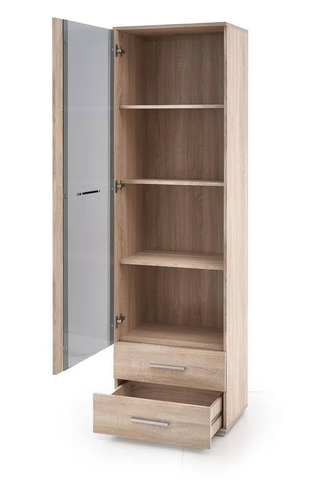 Abdel vitrinskåp - Sonoma ek, sonoma ek