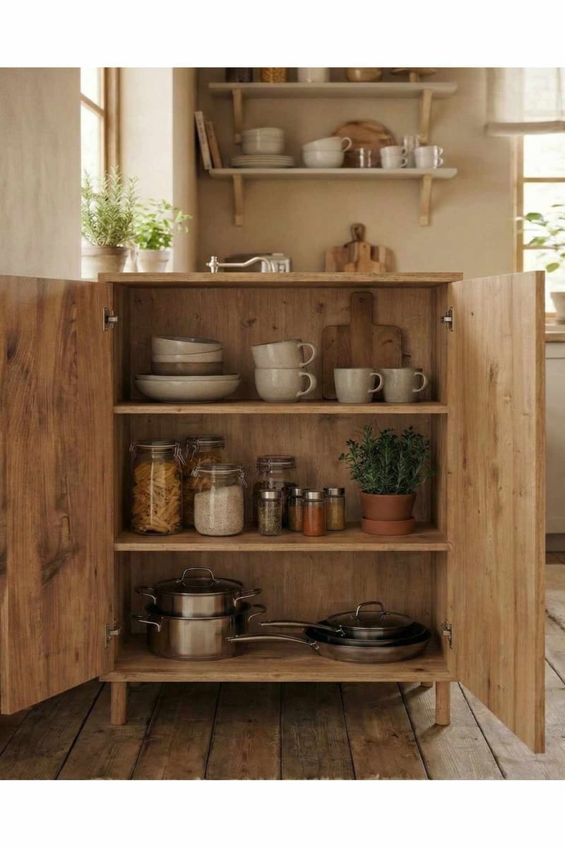Belvo Multifunktionsskåp 60x85x30 cm - Sapphire Oak - Products - Förvaring - Skåp - Förvaringsskåp