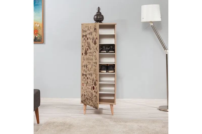 Brokind Skoskåp 50 cm - Brun/Mönstrad - Products - Förvaring - Skåp - Förvaringsskåp