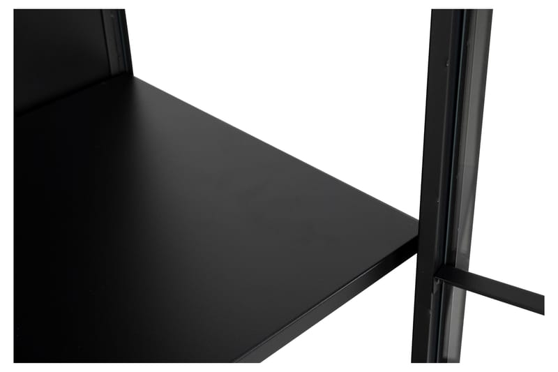 Crabtree Vitrinskåp 40 cm djup 80 cm bred 180 cm hög Metall Glas - Svart - Products - Förvaring - Skåp - Vitrinskåp