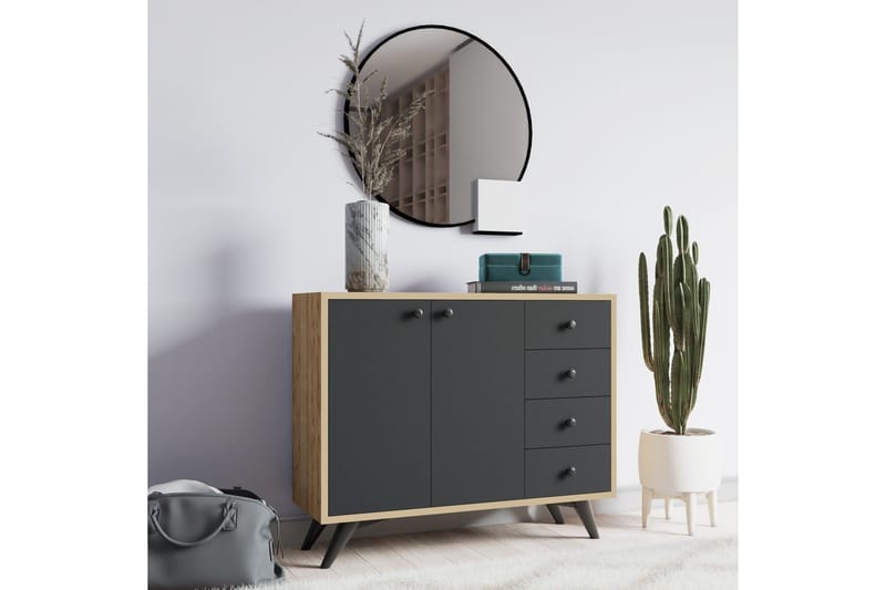 Desgrar Förvaringsskåp 100x82 cm - Brun - Products - Förvaring - Skåp - Förvaringsskåp
