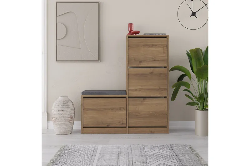 Dude Skoskåp 105 cm - Beige - Products - Förvaring - Skåp - Förvaringsskåp