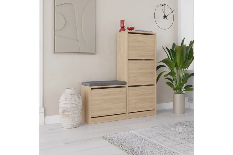 Dude Skoskåp 105 cm - Ek - Products - Förvaring - Skåp - Förvaringsskåp