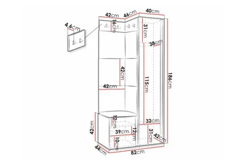 Dunvegan Highboard - Svart - Products - Förvaring - Skåp - Förvaringsskåp