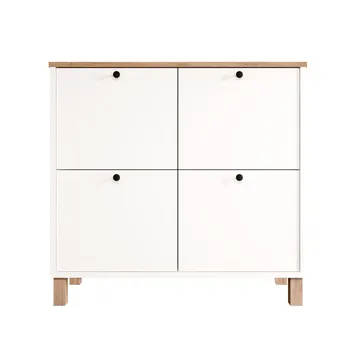 Avero Skoskåp 90x85,2x35 cm - Vit ek - Products - Förvaring - Skåp - Förvaringsskåp