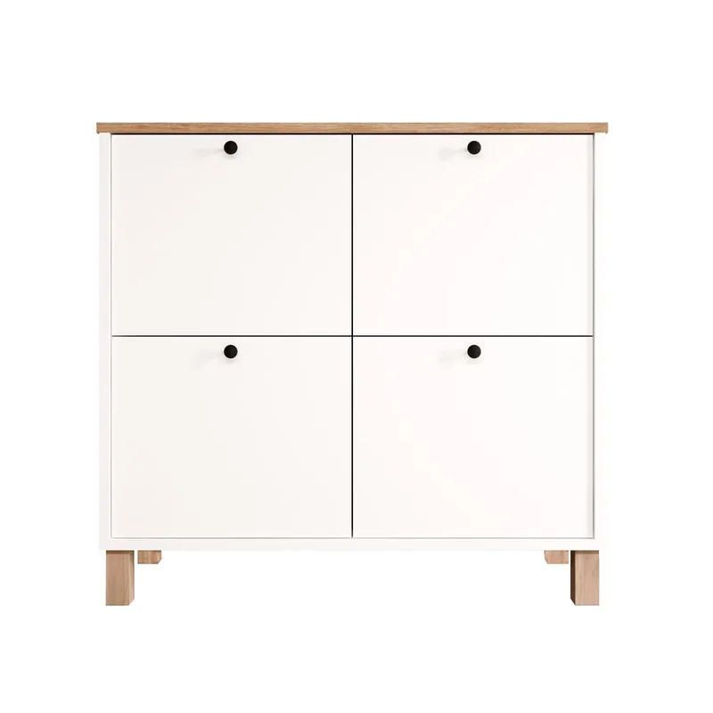 Avero Skoskåp 90x85,2x35 cm, Vit ek