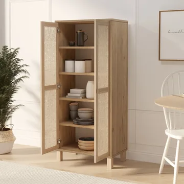 Dune Multifunktionsskåp 60x133,6x35 cm - Ek - Products - Förvaring - Skåp - Förvaringsskåp