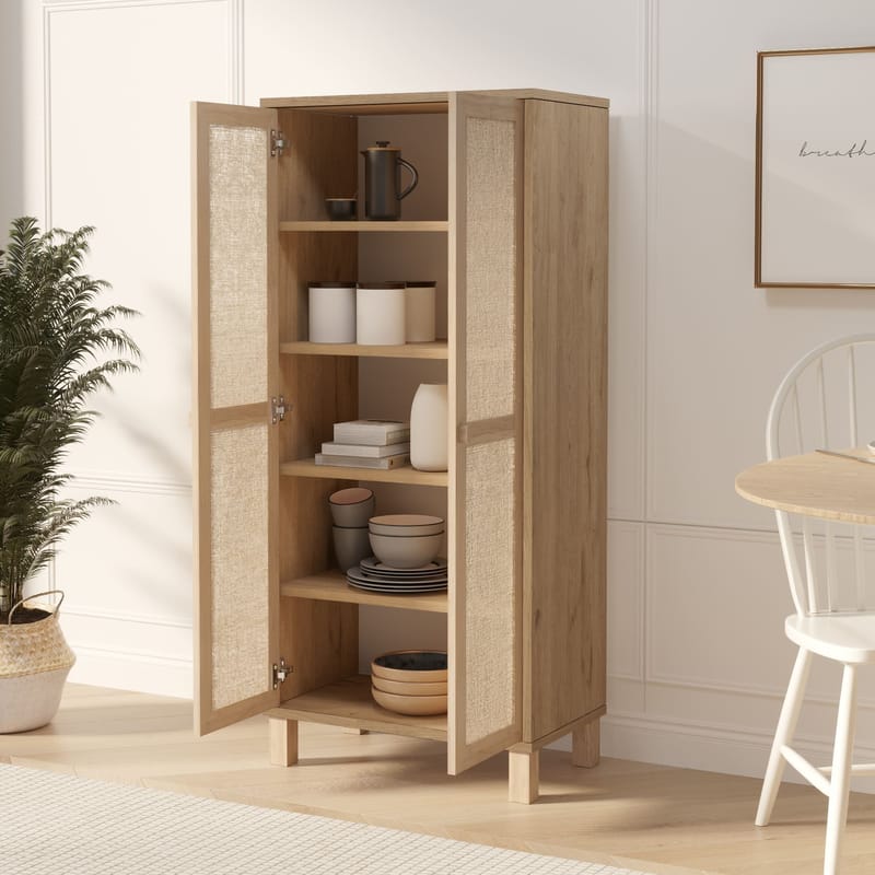 Dune Multifunktionsskåp 60x133,6x35 cm - Ek - Products - Förvaring - Skåp - Förvaringsskåp