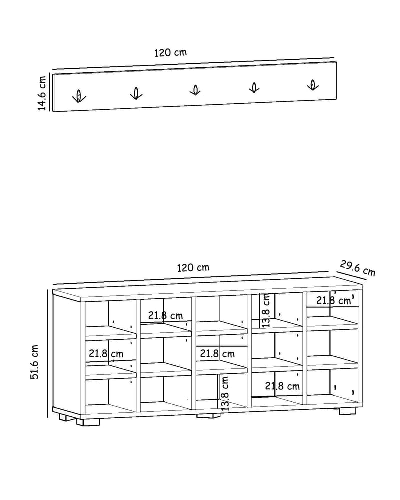 Gending Skoskåp 120 cm - Products - Förvaring - Skåp - Förvaringsskåp