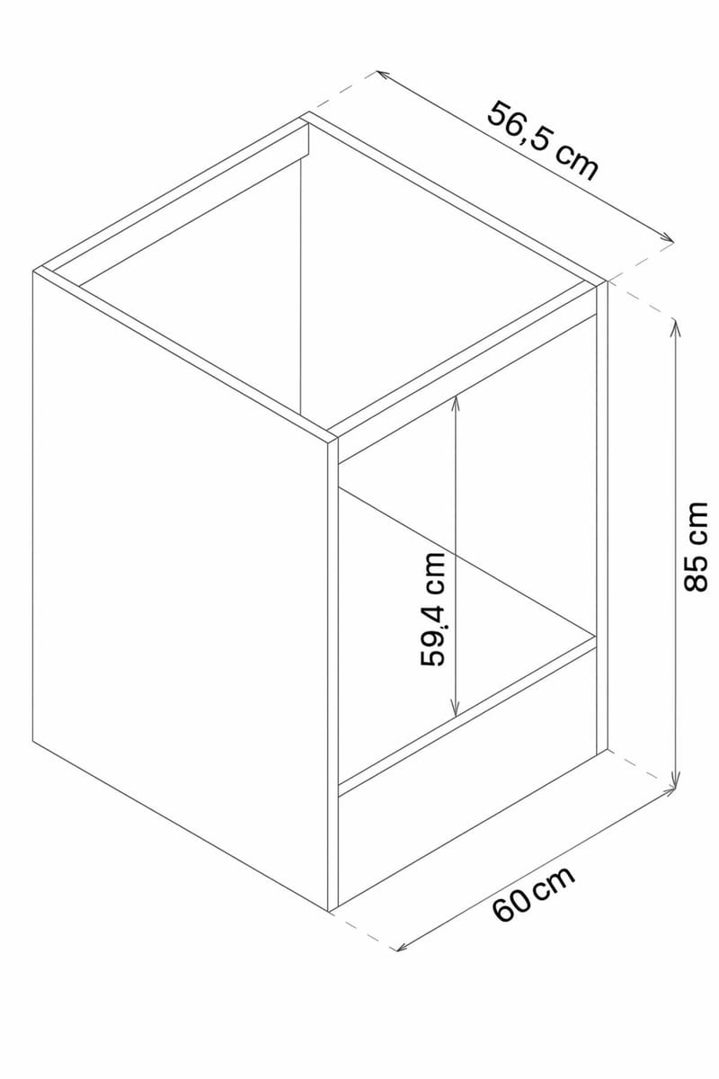 Ryrhyrdhonar Ugnsskåp 60x85x56,5 cm - Furu - Products - Förvaring - Skåp - Förvaringsskåp