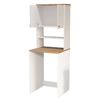 Avero Tvättmaskinsskåp 65,8x183,6x60 cm - Vit och ek - Products - Förvaring - Skåp - Förvaringsskåp - Säkerhetsskåp - Medicinskåp