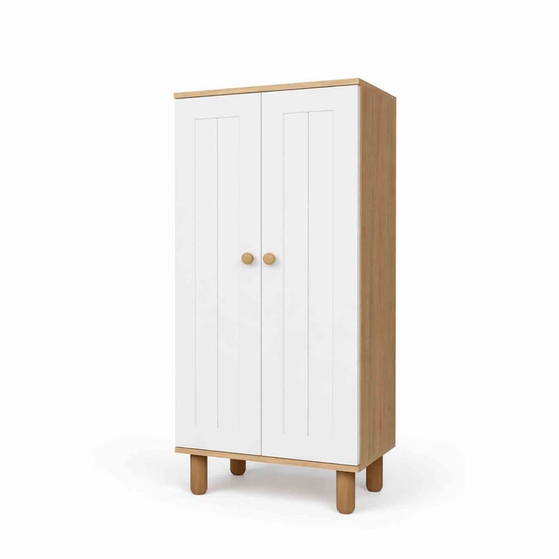 Seynor Multifunktionsskåp 60x129x37 cm - Vit och valnöt - Products - Förvaring - Skåp - Förvaringsskåp