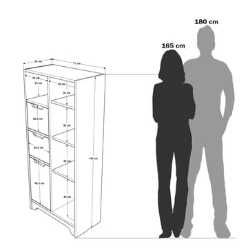 Solor Förvaringsskåp 140 cm - Products - Förvaring - Skåp - Förvaringsskåp