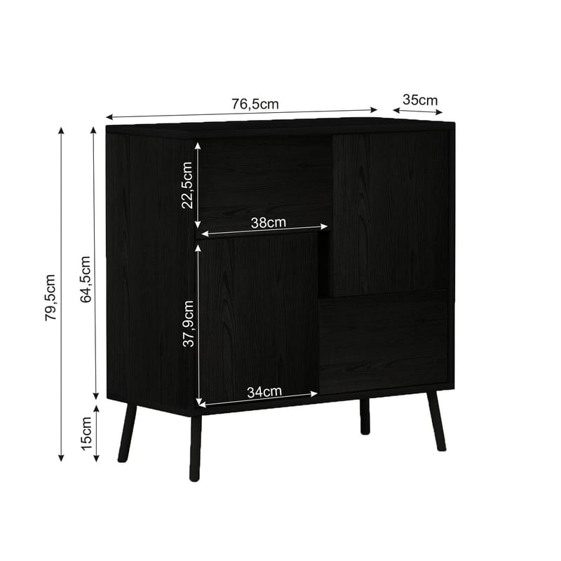 Zelvo Skänk 79,5 cm - Products - Förvaring - Skåp - Förvaringsskåp