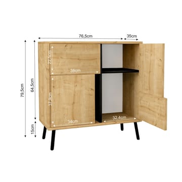 Zelvo Skänk 79,5 cm - Products - Förvaring - Skåp - Förvaringsskåp