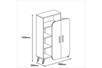 Hovdane Förvaringsskåp 90 cm - Vit - Products - Förvaring - Skåp - Förvaringsskåp