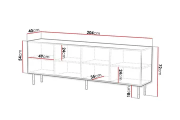 Juniskär Highboard - Svart - Products - Förvaring - Skåp - Förvaringsskåp