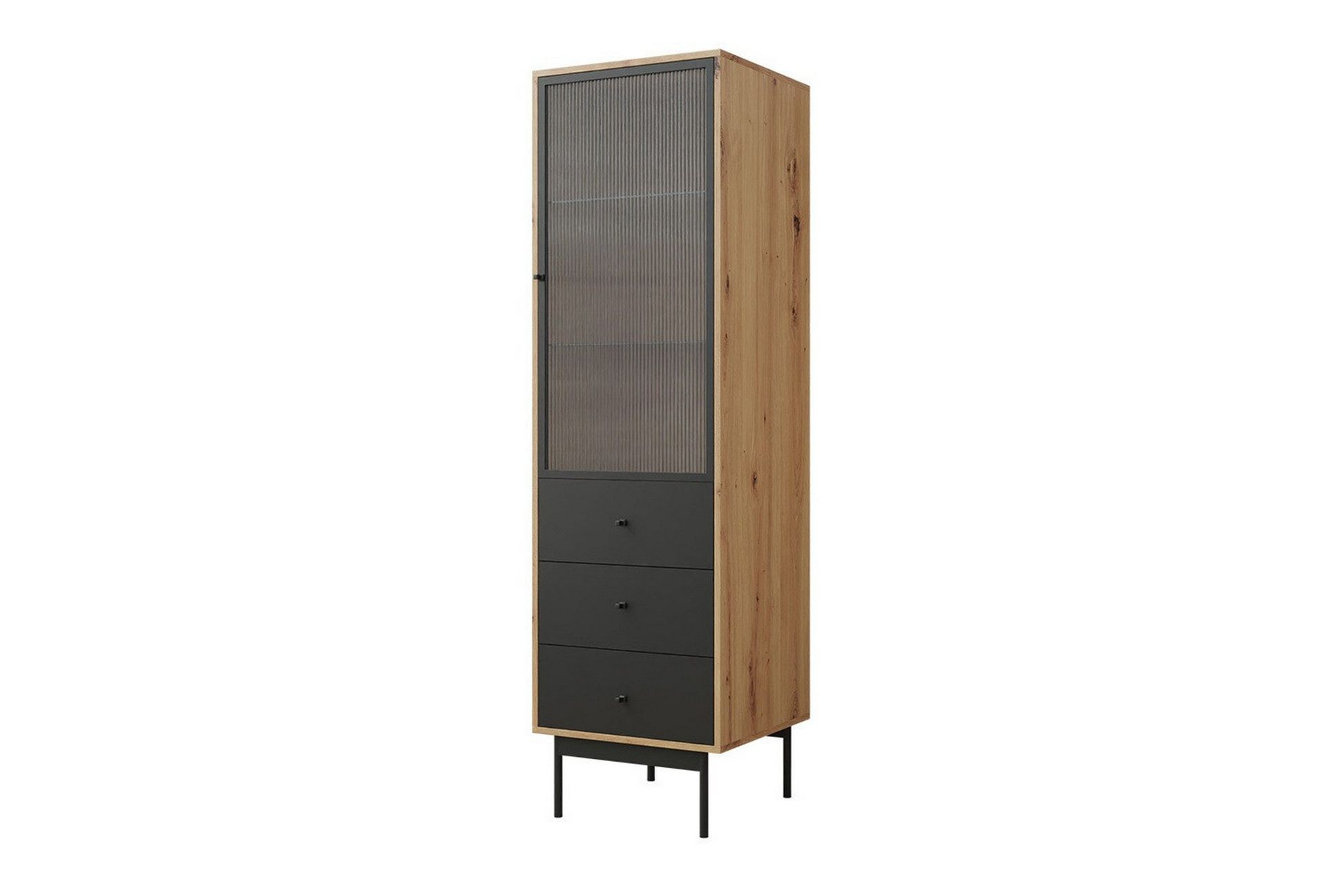 Kintore Smalt Vitrinskåp 48 cm djup 52 cm bred 180 cm hög Trä