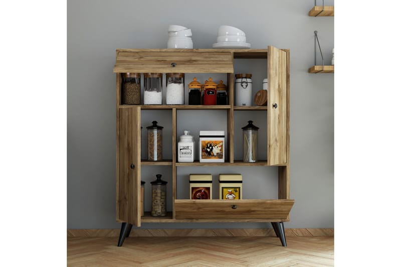 Mijdrekt Highboard 35x105 cm - Valnöt - Products - Förvaring - Skåp - Förvaringsskåp