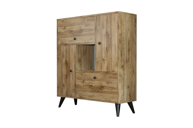Mijdrekt Highboard 35x105 cm, Valnöt