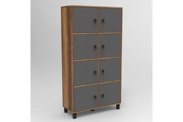 Numandro Highboard 40x96 cm - Teak/Antracit - Products - Förvaring - Skåp - Förvaringsskåp