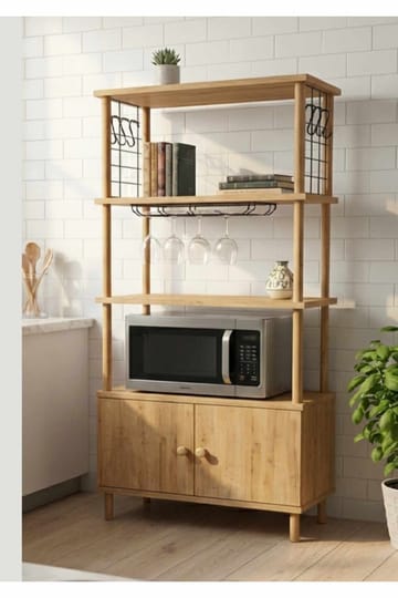 Ryrhyrdhonar Kökskåp 60x140x30 cm - Sapphire Oak - Products - Förvaring - Skåp - Förvaringsskåp