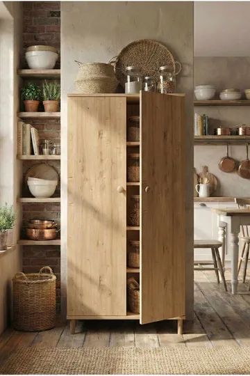 Ryrhyrdhonar Multifunktionsskåp 60x130x30 cm - Sapphire Oak - Products - Förvaring - Skåp - Förvaringsskåp