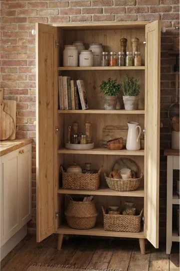 Ryrhyrdhonar Multifunktionsskåp 60x130x30 cm - Sapphire Oak - Products - Förvaring - Skåp - Förvaringsskåp