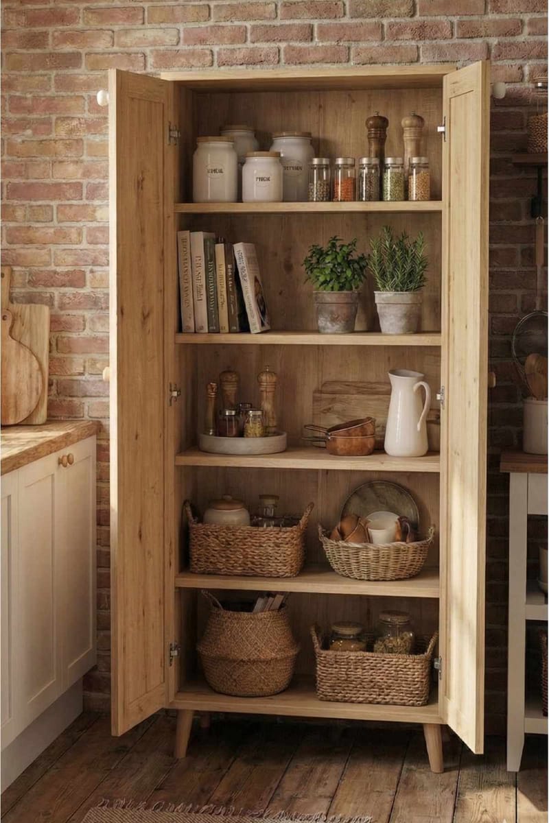 Ryrhyrdhonar Multifunktionsskåp 60x130x30 cm - Sapphire Oak - Products - Förvaring - Skåp - Förvaringsskåp