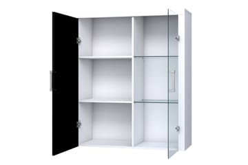 Samba Vitrinskåp 90x35x111 cm Black - Products - Förvaring - Skåp - Vitrinskåp