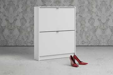 Shoey Skoskåp 2 Fack - Vit - Products - Förvaring - Skåp - Förvaringsskåp