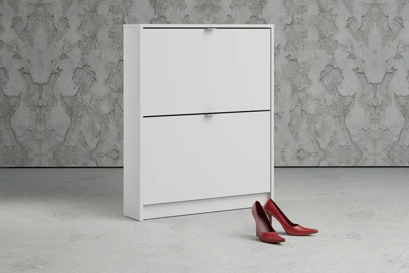 Shoey Skoskåp 2 Fack - Vit - Products - Förvaring - Skåp - Förvaringsskåp