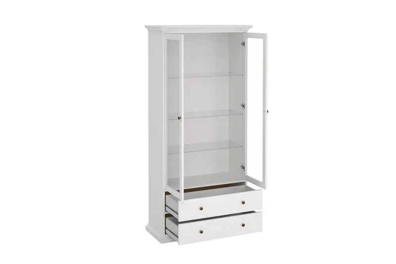 Shoiba Vitrinskåp 96x201 cm - Vit - Products - Förvaring - Skåp - Vitrinskåp