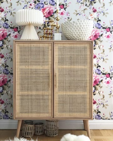 Skåp i trä och natur / rotting - React - Ljus ek / Mässing - Products - Förvaring - Skåp - Förvaringsskåp